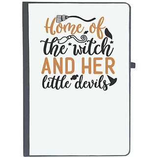                       UDNAG Ruled Notebook Diary 'Halloween | Home of the witch and her little devils', [A5 80Pages 80GSM]                                              