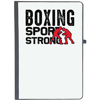                       UDNAG Ruled Notebook Diary 'Boxing | Boxing sport', [A5 80Pages 80GSM]                                              
