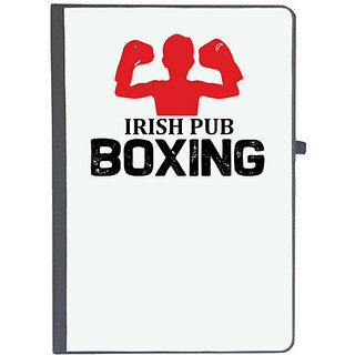                       UDNAG Ruled Notebook Diary 'Boxing | Irish', [A5 80Pages 80GSM]                                              