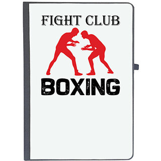                       UDNAG Ruled Notebook Diary 'Boxing | Fight club copy', [A5 80Pages 80GSM]                                              