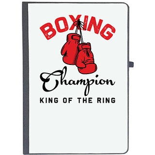                       UDNAG Ruled Notebook Diary 'Boxing | Boxing champion', [A5 80Pages 80GSM]                                              