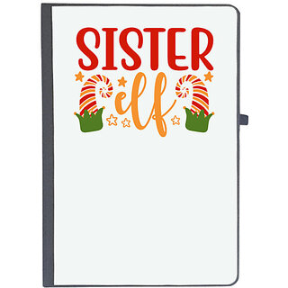                       UDNAG Ruled Notebook Diary 'Sister | Sister elf', [A5 80Pages 80GSM]                                              