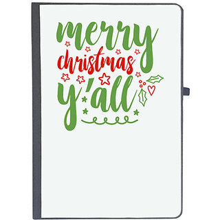                       UDNAG Ruled Notebook Diary 'Christmas | merry chrismas yall', [A5 80Pages 80GSM]                                              