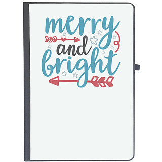                       UDNAG Ruled Notebook Diary 'Christmas | merry and bright4', [A5 80Pages 80GSM]                                              