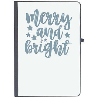                       UDNAG Ruled Notebook Diary 'Christmas | merry and bright3', [A5 80Pages 80GSM]                                              