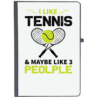                       UDNAG Ruled Notebook Diary 'Tennis | I like copy', [A5 80Pages 80GSM]                                              