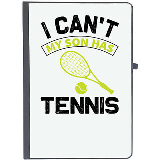                       UDNAG Ruled Notebook Diary 'Tennis | I can't my', [A5 80Pages 80GSM]                                              