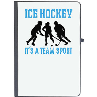                       UDNAG Ruled Notebook Diary 'Hockey | Ice Hockey it's', [A5 80Pages 80GSM]                                              
