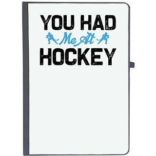                       UDNAG Ruled Notebook Diary 'Hockey | You had', [A5 80Pages 80GSM]                                              