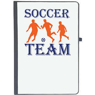                       UDNAG Ruled Notebook Diary 'Football | Soccer team', [A5 80Pages 80GSM]                                              