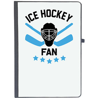                       UDNAG Ruled Notebook Diary 'Hockey | Ice Hockey', [A5 80Pages 80GSM]                                              