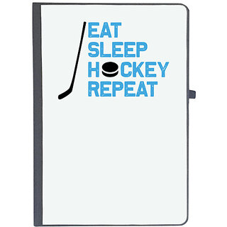                       UDNAG Ruled Notebook Diary 'Hockey | eat', [A5 80Pages 80GSM]                                              