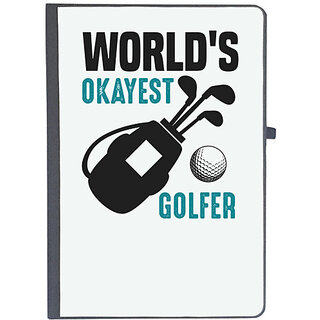                       UDNAG Ruled Notebook Diary 'Golf | World's', [A5 80Pages 80GSM]                                              