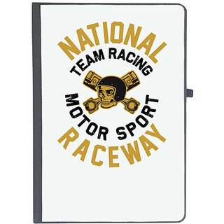                       UDNAG Ruled Notebook Diary 'Racing | National', [A5 80Pages 80GSM]                                              
