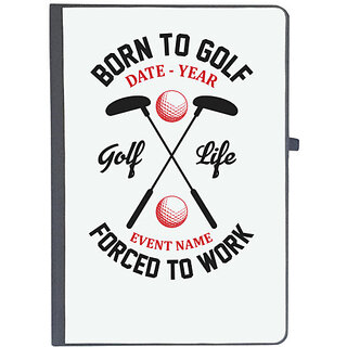                       UDNAG Ruled Notebook Diary 'Golf | Born', [A5 80Pages 80GSM]                                              