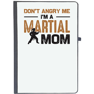                       UDNAG Ruled Notebook Diary 'Martial Art Mother | Don't angry me', [A5 80Pages 80GSM]                                              
