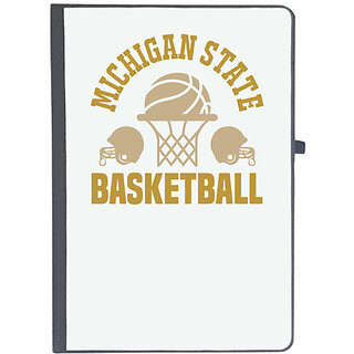                       UDNAG Ruled Notebook Diary 'Basketball | Michigan', [A5 80Pages 80GSM]                                              