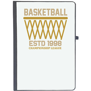                       UDNAG Ruled Notebook Diary 'Basketball | Basketball estd', [A5 80Pages 80GSM]                                              