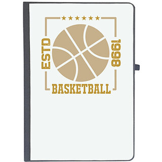                       UDNAG Ruled Notebook Diary 'Basketball | Estd 1998', [A5 80Pages 80GSM]                                              