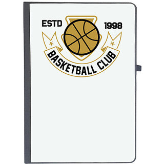                      UDNAG Ruled Notebook Diary 'Basketball | Estd', [A5 80Pages 80GSM]                                              