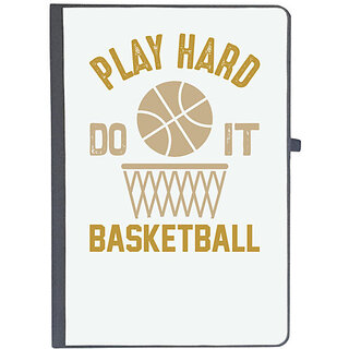                       UDNAG Ruled Notebook Diary 'Basketball | Play hard', [A5 80Pages 80GSM]                                              