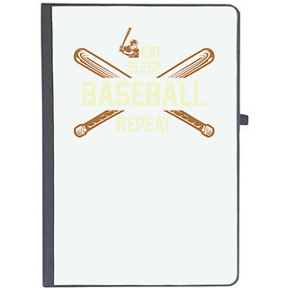                       UDNAG Ruled Notebook Diary 'Baseball | Eat copy 3', [A5 80Pages 80GSM]                                              