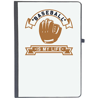                       UDNAG Ruled Notebook Diary 'Baseball | Baseball is', [A5 80Pages 80GSM]                                              
