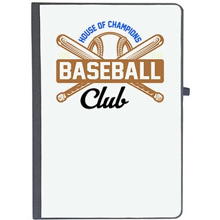                       UDNAG Ruled Notebook Diary 'Baseball | House', [A5 80Pages 80GSM]                                              