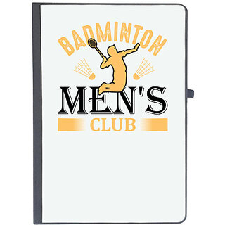                       UDNAG Ruled Notebook Diary 'Baseball | Badminton men's', [A5 80Pages 80GSM]                                              