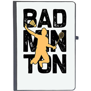                       UDNAG Ruled Notebook Diary 'Badminton | Bad', [A5 80Pages 80GSM]                                              