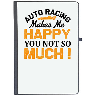                       UDNAG Ruled Notebook Diary 'Racing | Auto', [A5 80Pages 80GSM]                                              