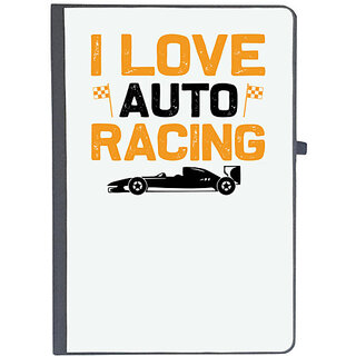                       UDNAG Ruled Notebook Diary 'Racing | I love copy', [A5 80Pages 80GSM]                                              