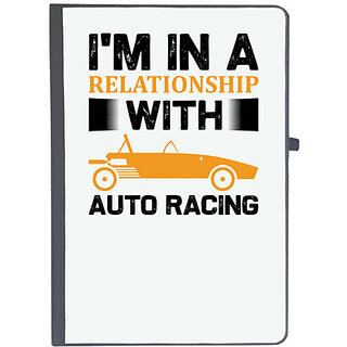                       UDNAG Ruled Notebook Diary 'Racing | I'm in', [A5 80Pages 80GSM]                                              