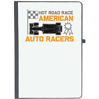                       UDNAG Ruled Notebook Diary 'Vintage | Hot road', [A5 80Pages 80GSM]                                              