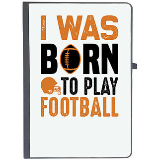                       UDNAG Ruled Notebook Diary 'Football | I was', [A5 80Pages 80GSM]                                              