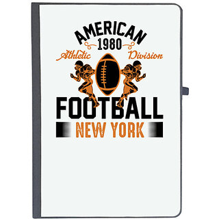                       UDNAG Ruled Notebook Diary 'Football | American 1980', [A5 80Pages 80GSM]                                              
