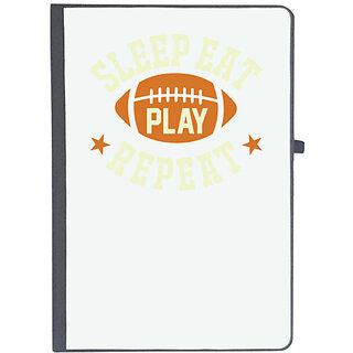                       UDNAG Ruled Notebook Diary 'Football | Sleep', [A5 80Pages 80GSM]                                              