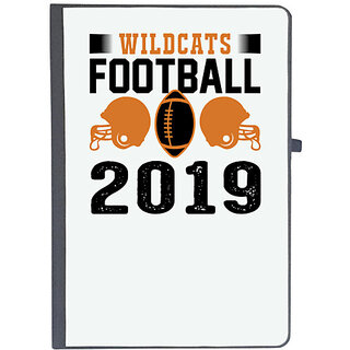                       UDNAG Ruled Notebook Diary 'Football | Wildcats copy', [A5 80Pages 80GSM]                                              