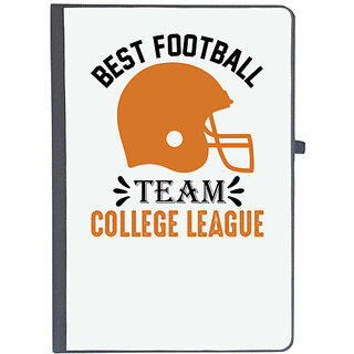                       UDNAG Ruled Notebook Diary 'Football | Best football', [A5 80Pages 80GSM]                                              