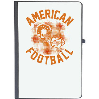                      UDNAG Ruled Notebook Diary 'Football | American copy', [A5 80Pages 80GSM]                                              