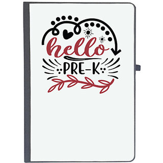                       UDNAG Ruled Notebook Diary 'Teacher | Hello pre-k', [A5 80Pages 80GSM]                                              
