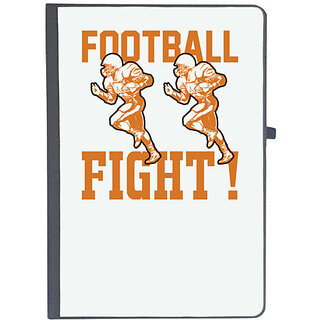                       UDNAG Ruled Notebook Diary 'Football | Football Fight', [A5 80Pages 80GSM]                                              