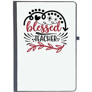                       UDNAG Ruled Notebook Diary 'Teacher | blessed teacher', [A5 80Pages 80GSM]                                              