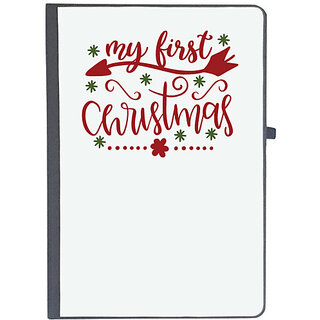                       UDNAG Ruled Notebook Diary 'Christmas | my first christmass', [A5 80Pages 80GSM]                                              