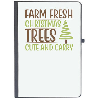                       UDNAG Ruled Notebook Diary 'Christmas | Farm fresh christmas trees cute and carry', [A5 80Pages 80GSM]                                              