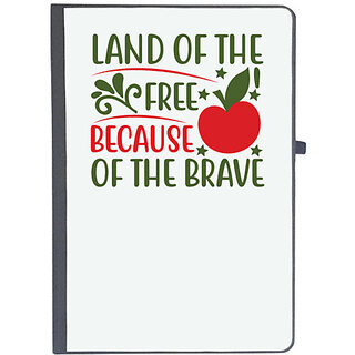                       UDNAG Ruled Notebook Diary 'Christmas | Land of the free because of the brave', [A5 80Pages 80GSM]                                              