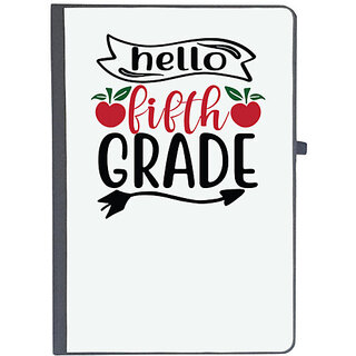                       UDNAG Ruled Notebook Diary 'Teacher Student | hello fifth grade', [A5 80Pages 80GSM]                                              