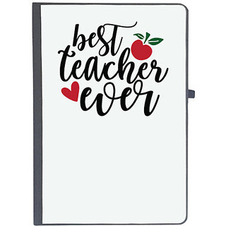                       UDNAG Ruled Notebook Diary 'Teacher Student | best teaches ever', [A5 80Pages 80GSM]                                              