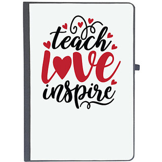                      UDNAG Ruled Notebook Diary 'Teacher Student | teach love inspire_2', [A5 80Pages 80GSM]                                              