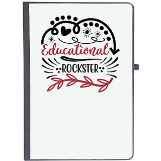                       UDNAG Ruled Notebook Diary 'Teacher Student | educational rockster', [A5 80Pages 80GSM]                                              